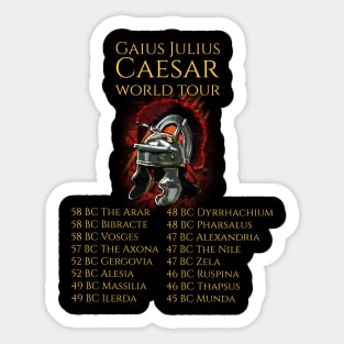 Gaius Julius Caesar World Tour Sticker